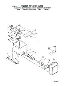 06 - Freezer Interior parts for Whirlpool Refrigerator ED25DWXTW03 from AppliancePartsPros.com