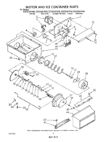 06 - Motor And Ice Container parts for Whirlpool Refrigerator ED25DQXVW06 from AppliancePartsPros.com