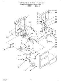 08 - Dispenser Front parts for Whirlpool Refrigerator ED25PQXDN04 from AppliancePartsPros.com