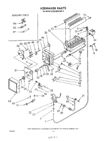 08 - Ice Maker , Lit / Optional parts for Whirlpool Refrigerator ED22ZMXPWR0 from AppliancePartsPros.com