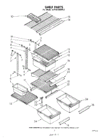 05 - Shelf parts for Whirlpool Refrigerator EJT181XKWR2 from AppliancePartsPros.com