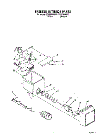 06 - Freezer Interior parts for Whirlpool Refrigerator ED22ZRXAW00 from AppliancePartsPros.com