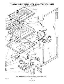 06 - Compartment Separator And Control parts for Whirlpool Refrigerator EJT181XKWR2 from AppliancePartsPros.com