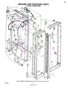 03 - Breaker And Partition parts for Whirlpool Refrigerator ED26MM1LWR0 from AppliancePartsPros.com