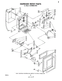05 - Dispenser Front parts for Whirlpool Refrigerator ED26MM1LWR0 from AppliancePartsPros.com
