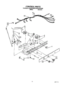 12 - Control parts for Whirlpool Refrigerator ED22ZRXAW00 from AppliancePartsPros.com