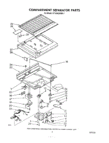 04 - Compartment Separator parts for Whirlpool Refrigerator ET14AKXRWR1 from AppliancePartsPros.com