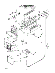 13 - Icemaker, Lit / Optional parts for Whirlpool Refrigerator ED22ZRXAW00 from AppliancePartsPros.com