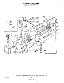 12 - Ice Maker parts for Whirlpool Refrigerator ED26MM1LWR0 from AppliancePartsPros.com