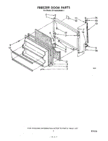06 - Freezer Door parts for Whirlpool Refrigerator ET14AKXRWR1 from AppliancePartsPros.com