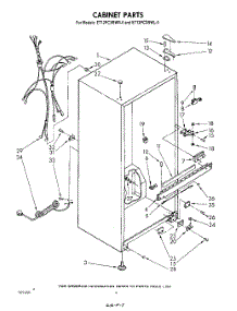 03 - Cabinet parts for Whirlpool Refrigerator ET12PCXRWR0 from AppliancePartsPros.com