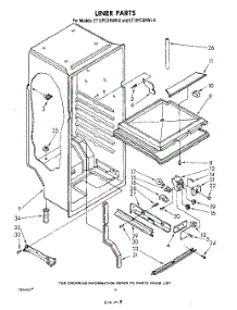 04 - Liner parts for Whirlpool Refrigerator ET12PCXRWR0 from AppliancePartsPros.com