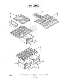 07 - Shelf parts for Whirlpool Refrigerator ET14AK2LWR0 from AppliancePartsPros.com