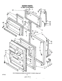 06 - Door parts for Whirlpool Refrigerator EHT201ZKWR2 from AppliancePartsPros.com
