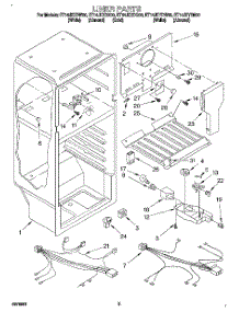 03 - Liner, Lit / Optional parts for Whirlpool Refrigerator ET14JKXDN00 from AppliancePartsPros.com