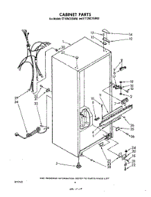 03 - Cabinet parts for Whirlpool Refrigerator ET12NCYSW00 from AppliancePartsPros.com