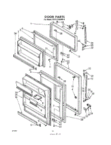 06 - Door , Lit / Optional parts for Whirlpool Refrigerator EHT171XKWR0 from AppliancePartsPros.com