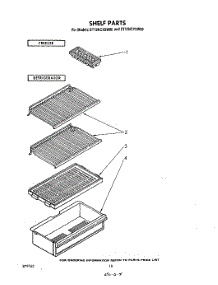 06 - Shelf parts for Whirlpool Refrigerator ET12NCYSW00 from AppliancePartsPros.com