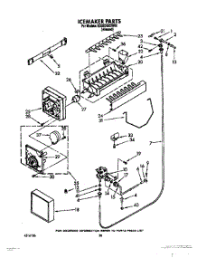 13 - Icemaker, Not Illustrated parts for Whirlpool Refrigerator ED25DQXXN00 from AppliancePartsPros.com