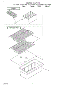 05 - Shelf, Lit / Optional parts for Whirlpool Refrigerator ET14CKXFW02 from AppliancePartsPros.com