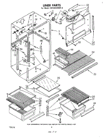03 - Liner parts for Whirlpool Refrigerator EHT201ZKWR3 from AppliancePartsPros.com