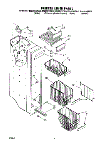 05 - Freezer Liner parts for Whirlpool Refrigerator ED25DWXTW00 from AppliancePartsPros.com