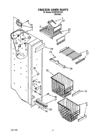 05 - Freezer Liner parts for Whirlpool Refrigerator ED25DQXYN01 from AppliancePartsPros.com