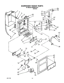 09 - Dispenser Front parts for Whirlpool Refrigerator ED25DQXYN01 from AppliancePartsPros.com