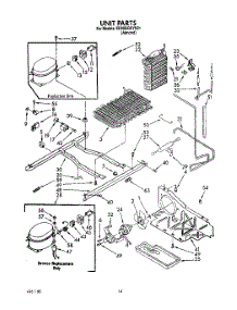 10 - Unit parts for Whirlpool Refrigerator ED25DQXYN01 from AppliancePartsPros.com