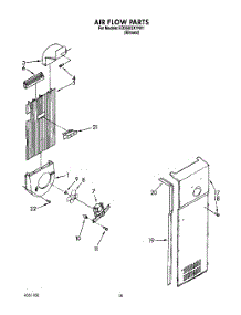 11 - Air Flow parts for Whirlpool Refrigerator ED25DQXYN01 from AppliancePartsPros.com