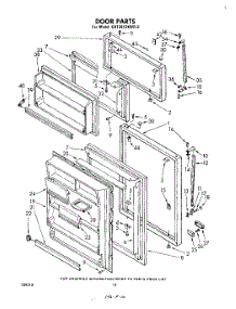 06 - Door parts for Whirlpool Refrigerator EHT201ZKWR3 from AppliancePartsPros.com