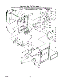 09 - Dispenser Front parts for Whirlpool Refrigerator ED25DWXTW00 from AppliancePartsPros.com
