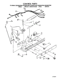 12 - Control parts for Whirlpool Refrigerator ED25DWXTW00 from AppliancePartsPros.com