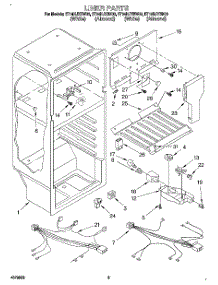 03 - Liner, Lit / Optional parts for Whirlpool Refrigerator ET14HJYBW00 from AppliancePartsPros.com