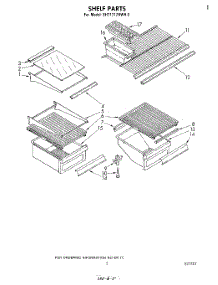 04 - Shelf parts for Whirlpool Refrigerator EHT171ZKWR0 from AppliancePartsPros.com