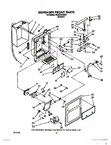 09 - Dispenser Front parts for Whirlpool Refrigerator ED25DQXXN00 from AppliancePartsPros.com