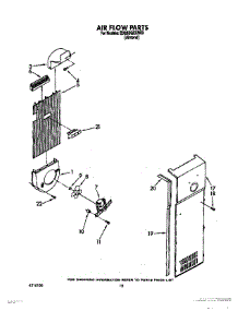 11 - Air Flow parts for Whirlpool Refrigerator ED25DQXXN00 from AppliancePartsPros.com