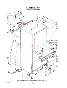 03 - Cabinet parts for Whirlpool Refrigerator ET14AKXLWR0 from AppliancePartsPros.com