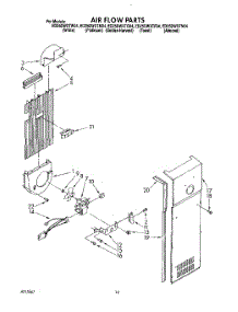 11 - Air Flow parts for Whirlpool Refrigerator ED25DWXTN04 from AppliancePartsPros.com