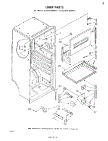 03 - Liner parts for Whirlpool Refrigerator EL11PCXMWR0 from AppliancePartsPros.com