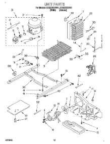09 - Unit parts for Whirlpool Refrigerator ED22ZRXBW01 from AppliancePartsPros.com