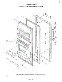 04 - Door parts for Whirlpool Refrigerator EL11PCXMWR0 from AppliancePartsPros.com