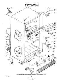 03 - Cabinet parts for Whirlpool Refrigerator EJT161XKWR1 from AppliancePartsPros.com