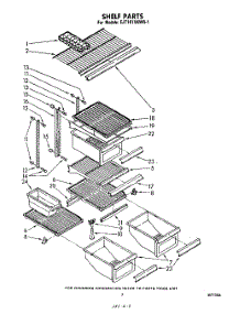 05 - Shelf parts for Whirlpool Refrigerator EJT161XKWR1 from AppliancePartsPros.com