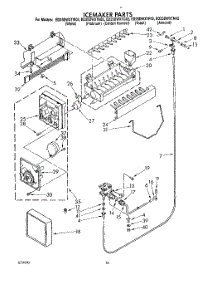 13 - Icemaker, Lit / Optional parts for Whirlpool Refrigerator ED25DWXTW02 from AppliancePartsPros.com