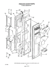 08 - Freezer Door parts for Whirlpool Refrigerator ED25DQXVP03 from AppliancePartsPros.com