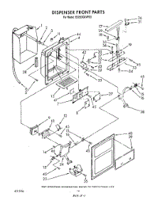 09 - Dispenser Front parts for Whirlpool Refrigerator ED25DQXVP03 from AppliancePartsPros.com