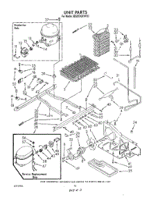 10 - Unit parts for Whirlpool Refrigerator ED25DQXVP03 from AppliancePartsPros.com