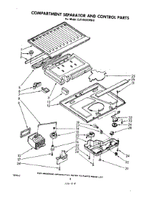 05 - Compartment Separator And Control parts for Whirlpool Refrigerator EJT144XKWR0 from AppliancePartsPros.com