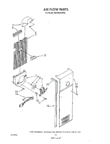 11 - Airflow parts for Whirlpool Refrigerator ED25DQXVP03 from AppliancePartsPros.com